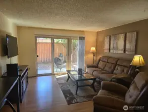 Here is a non-waterfront apartment on the first floor with a fenced in yard. We get the same rent for waterfront as we do for non-waterfront.
