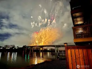 Bridge Blast is amazing from The Waterside!