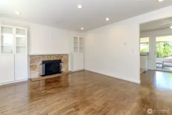 Beautiful freshly refinished floors welcome you