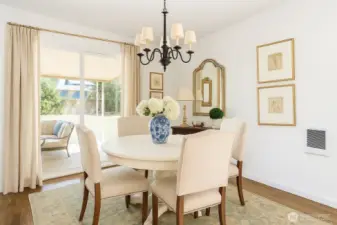 dining room staged
