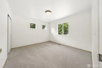 Generously sized second bedroom.