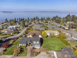 Looking north over the property