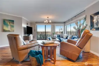 A versatile living room adapts to your lifestyle and opens directly to the balcony—perfect for relaxing or entertaining.