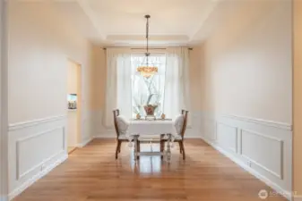 Walk into dining room that could also become a library, study, media room, entertainment space with bar, so many possibilities