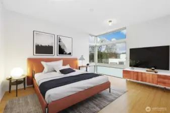 Primary Suite Virtually Staged