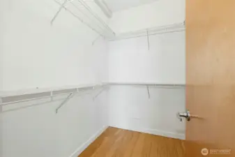Primary Suite Walk in Closet