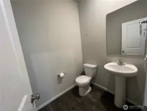 Half bath downstairs off kitchen