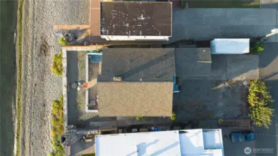 Aerial perspective of the home.