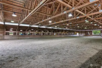 72'x180' indoor arena with recently enhanced GGT footing
