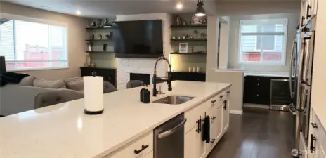 A Different View of the Hug Living Room and Bar Area From the Kitchen.