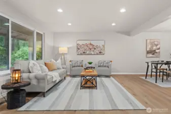 Open concept to dinning