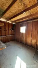 Inside Storage Shed
