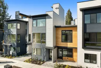 Welcome to Ivy North by Shelter Homes. A striking modern façade welcomes you home, blending bold architectural lines with oversized windows that fill each level with natural light.