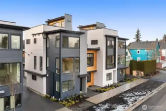 Right across the street, Crown Hill Park extends your living space outdoors with green lawns, sports courts, and play areas.