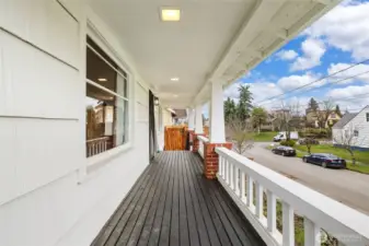 Inviting front porch