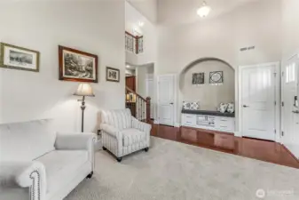 Architectural designed nook with custom built-in bench.