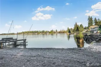Wander down the nature trail to find  private lake access for residents to launch a canoe or kayak.