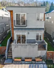 Multiple levels of outdoor living, all with western exposure.