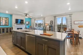 Never miss out being stuck in the kitchen here!