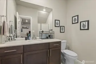 Downstairs 3/4 bath.