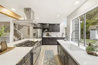 Updated kitchen with stainless appliances