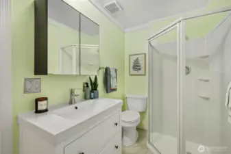 Hallway bathroom