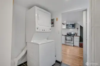 Separate washer and dryer for ADU.