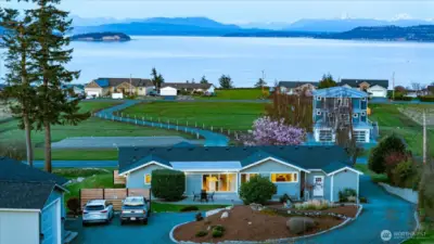 Primary Residence with sweeping views of Sound, Mt. Baker (on a clear day), Maylor Point, Polnell Point and Camano Island. It was completely remodeled in 2020 including electrical and plumbing.