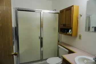 Bathroom in smaller side