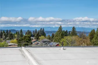 View of Olympics and Puget Sound from Primary bedroom level