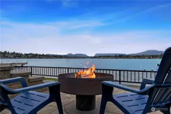 Enjoy an evening fire at the Lake!
