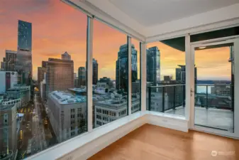 stunning coveted SW 18th floor "A" plan- these floor plans only go to 19th floor at Escala