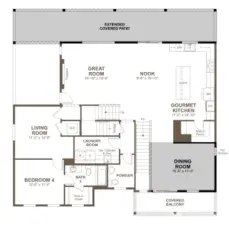 Main Level Floor Plan.