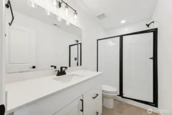 Lower level 3/4 bathroom.