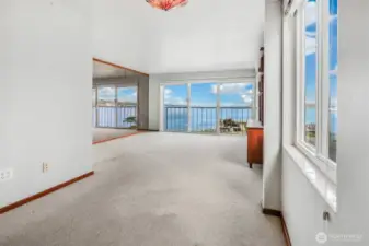 Dining area looking at the view
