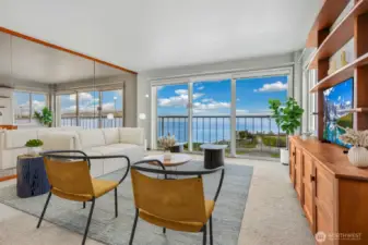 Virtual staging living room