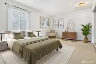Virtual staging bedroom