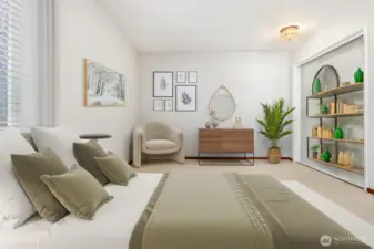 Virtual staging bedroom