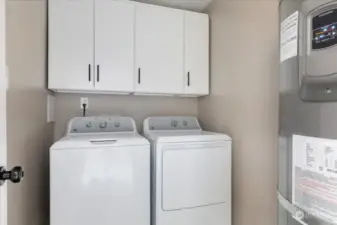 Laundry room/ Pantry and new water heater also.