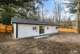 Rear of home with patio