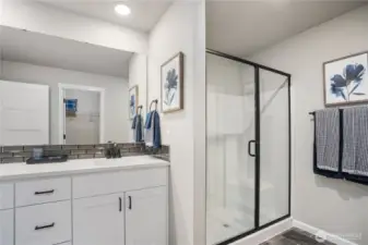 Walk in shower in Primary Bathroom