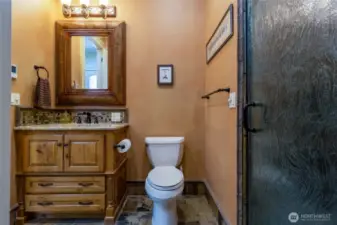 Second bathroom with walk-in shower