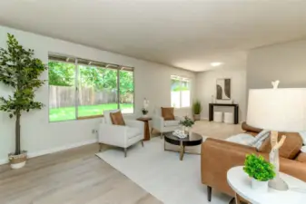 Family Room & Dining Room.