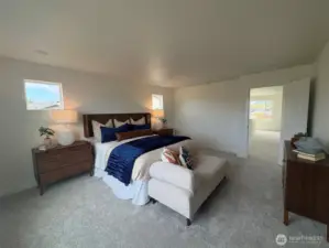 Primary Bedroom Staged