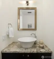 Second floor half bath