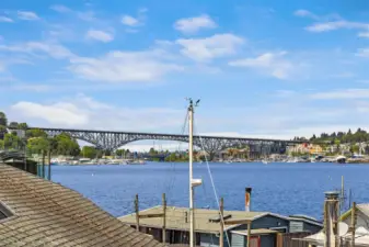 Aurora Bridge from the roof.