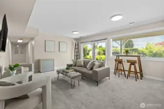 Endless space for entertaining or relaxing.