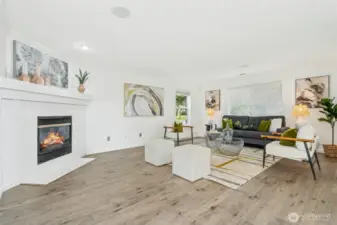 Spacious Living with Gas Fireplace