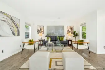 Living room with lots of natural light
