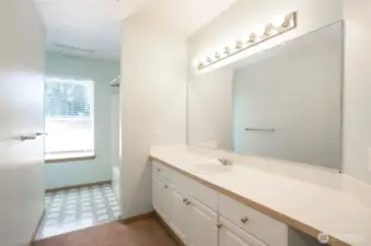 Full Bathroom Up Stairs